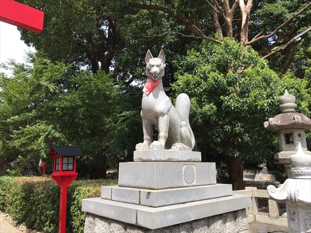 海山道神社　狛狐