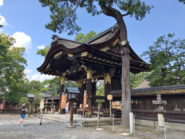 豊国神社(京都市)　唐門斜め