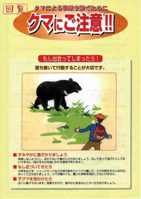 【金沢市】クマにご注意！！
